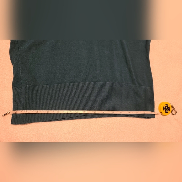 JESSICA Teal Blue V-Neck Sweater Vest Size L - Picture 6 of 8